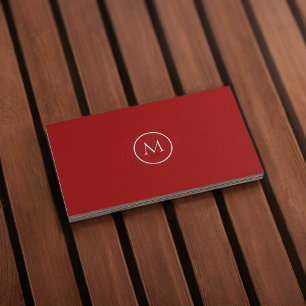 Monogramme Qr Code Carte de visite en brique