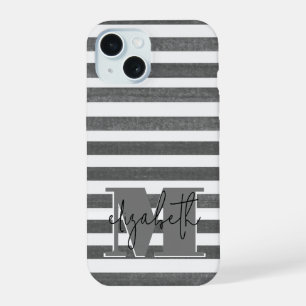 Monogramme Rayure Charbon