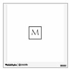 Monogramme rectangulaire minimaliste monochrome