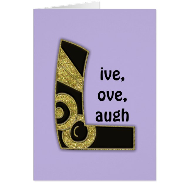 monogramme rétro - L (Devant)