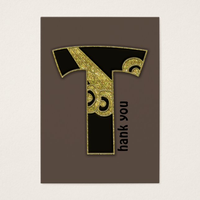 monogramme rétro - T (Devant)