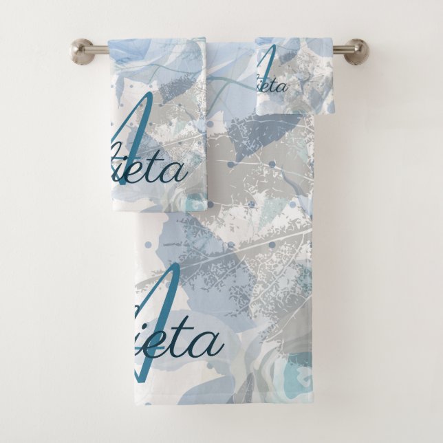 Monogramme Rose bleu (En situation)
