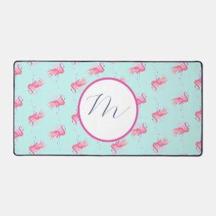 Monogramme rose Flamant rose mou