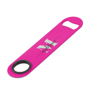 Monogramme rose noir argent personnel