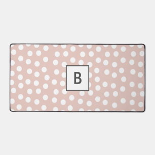 monogramme rose pâle