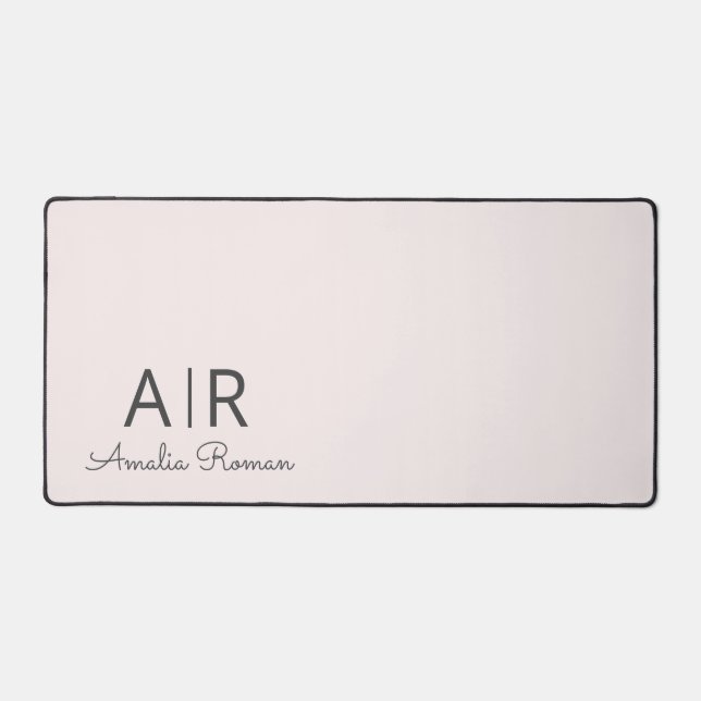 Monogramme rose personnalisé (Recto)