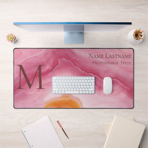 Monogramme rose rose