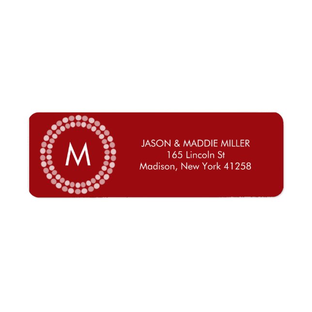 Monogramme rouge et blanc (Devant)