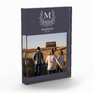 Monogramme rustique - Bloc photo initial personnal