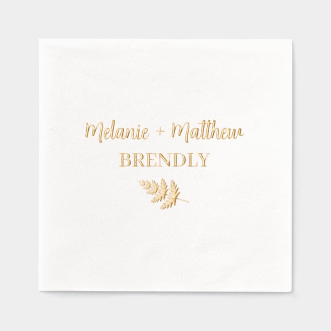 Monogramme Rustique Lettré À La Main Noms Or Moder (Recto)
