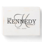 Monogramme rustique Nom de famille établi