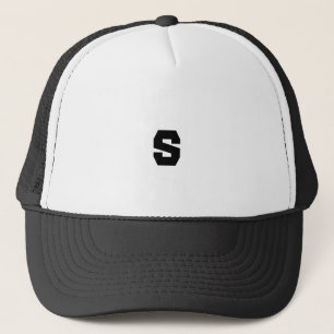 Monogramme S personnalisé Casquette élégant en bla