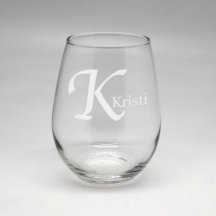 Monogramme Sable Étonné Petit Vin Stemless Verre