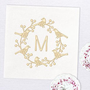 Monogramme scandinave moderne couronne initiale d'