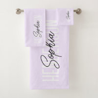 Monogramme Signature Pastel Purple