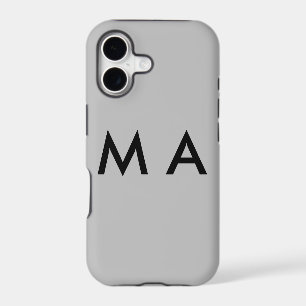 Monogramme simple ajoutez votre nom lettre homme m