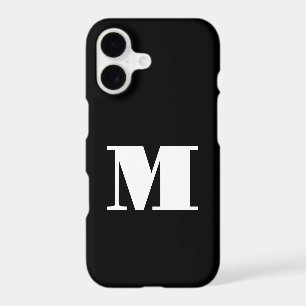 Monogramme simple noir et blanc