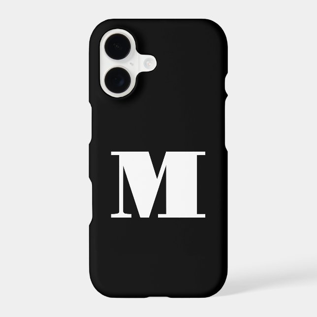 Monogramme simple noir et blanc (Verso)