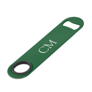 monogramme simple vert foncé