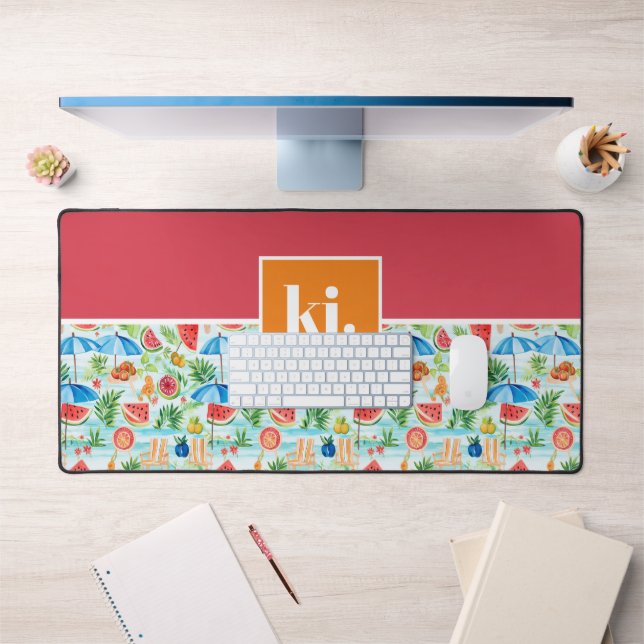Monogramme stylé d'été amusant (Bureau 1)