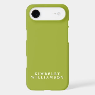 Monogramme stylisé personnalisé vert et blanc