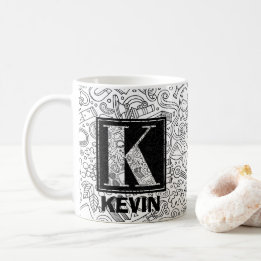 Monogramme sur mesure - Lettre K Café Mug