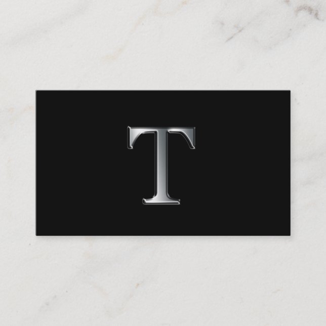 Monogramme T cartes de visite (Devant)