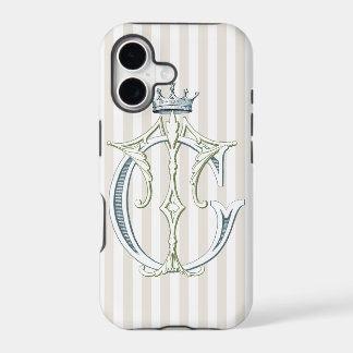 Monogramme TC ou CT avec couronne