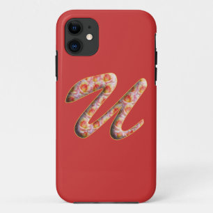 Monogramme U en Motif Rose Iphone 5 Coque