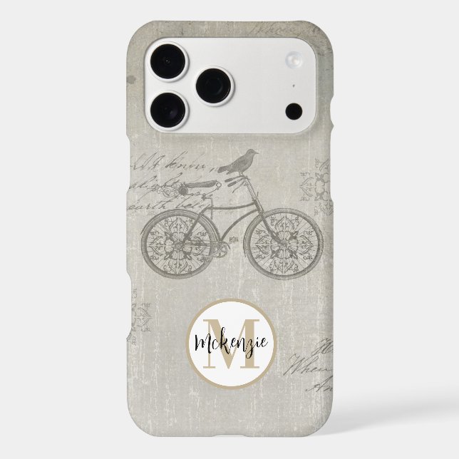 Monogramme Vintage de Damas ivoire (Verso)