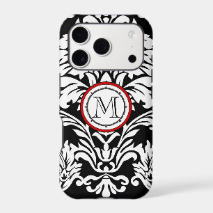 Monogramme Vintage Magnolia Fleur Motif iphone