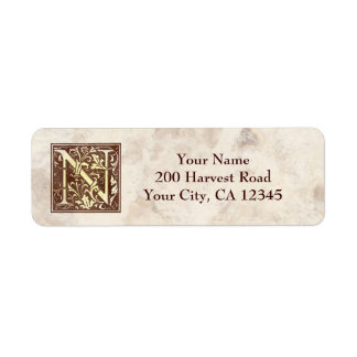 Monogramme vintage N