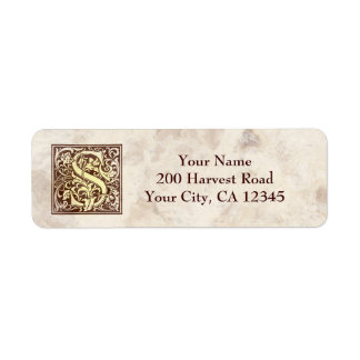 Monogramme vintage S