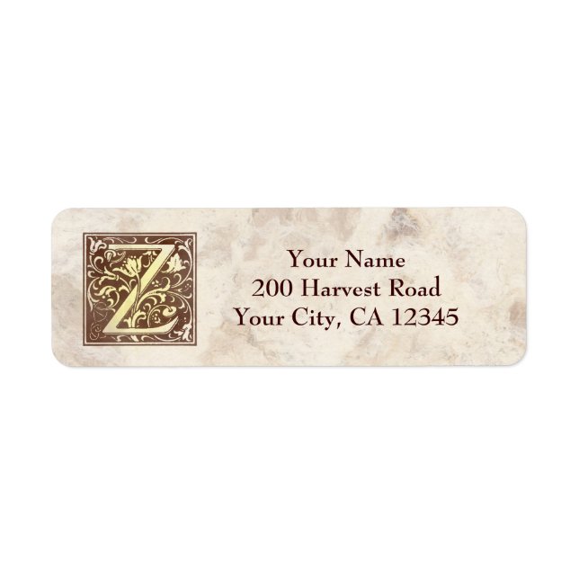 Monogramme vintage Z (Devant)