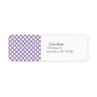 Monogramme violet blanc tendance Motif de point Po