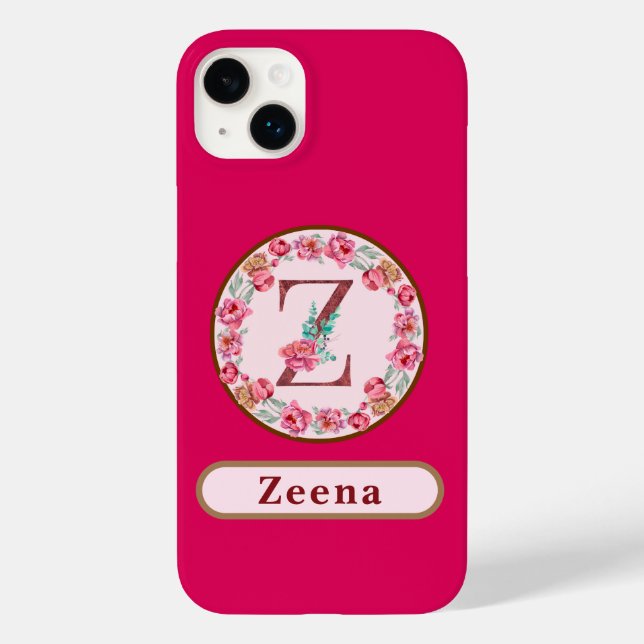 Monogramme Z Floral Coque-Mate coque iphone person (Verso)