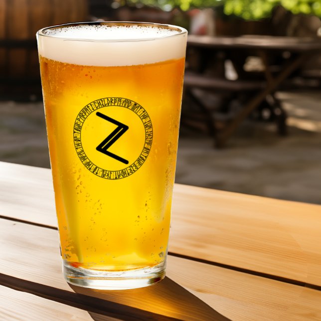 Monogramme Z - Style viking - Verre à pinte (Créateur téléchargé)