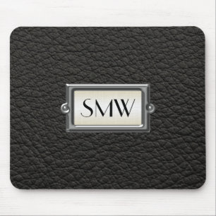 Monogrammed 3-Letter Executive Men's Personalized Mouse Pad