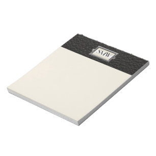 Monogrammed 3-Letter Executive Men's Personalized Notepad
