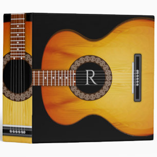 Monogrammed Acoustic Guitar Binder