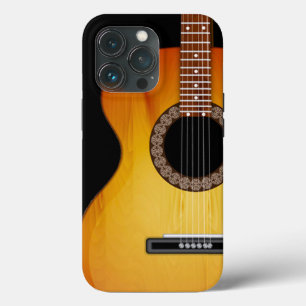 Monogrammed Acoustic Guitar   iPhone 13 Pro Case