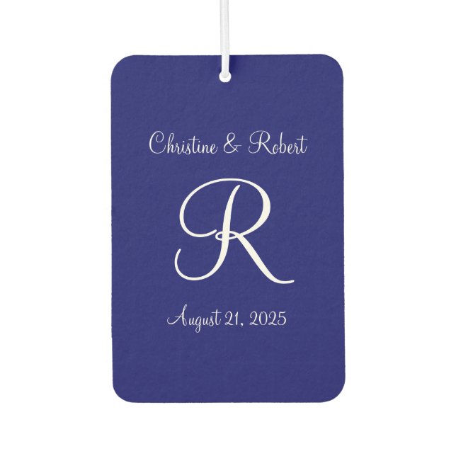 Monogrammed  air freshener (Front)