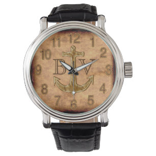 Monogrammed Anchor Best Deployment Gifts for Him Watch
