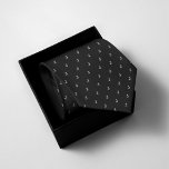 Monogrammed Black Tie<br><div class="desc">Get dapper with our Monogrammed Black Neck Tie! Sleek and stylish,  this tie adds a touch of sophistication to any outfit. Personalize with your initials for a custom look. Perfect for weddings,  business meetings,  or any formal occasion. Elevate your ensemble effortlessly!</div>