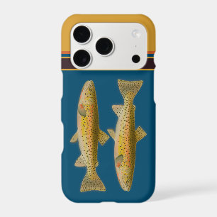 Monogrammed Blue fly fisherman trout