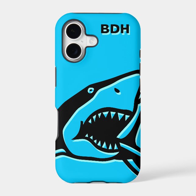 Monogrammed blue shark (Back)