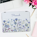 Monogrammed Blue Watercolor Wildflower Garden iPad Pro Cover<br><div class="desc">Add a personal touch to your iPad with our Monogrammed Blue Watercolor Wildflower Garden Cover. Embrace the beauty of blue cornflowers—perfect for floral and blue colour enthusiasts seeking a modern,  elegant look.</div>
