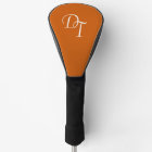 Monogrammed -  burnt orange  golf head cover