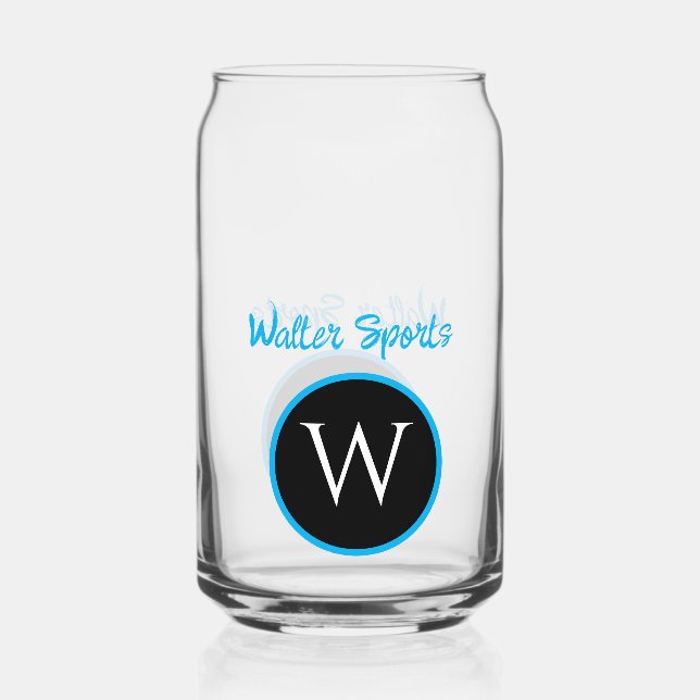 Monogrammed business or personalized glass (Front)