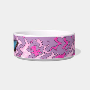 Monogrammed Butterfly Camouflage Pattern Destiny Bowl